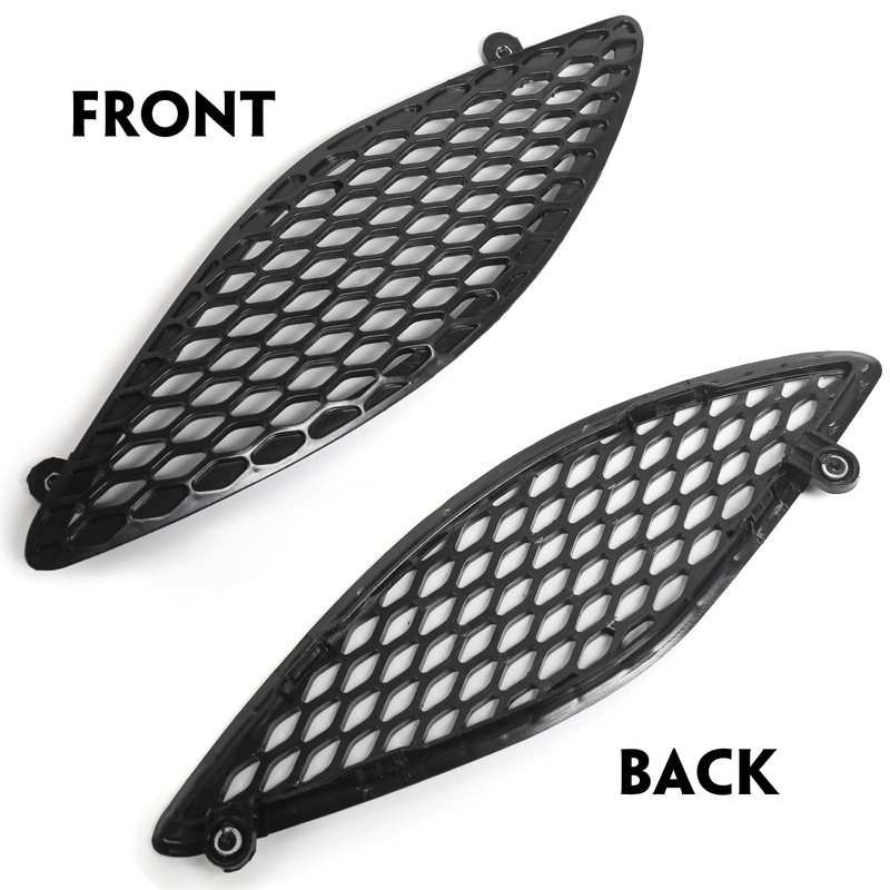 VLINCAR Hood Bezel Set 3pcs Compatible with Dodge Charger SRT