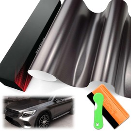 1FTx5FT PET Pearl Metallic Selenite Gray Vinyl Wrap Auto Car Sticker Decal Film Sheet Bubble Free Air Release Technology with Tool Set
