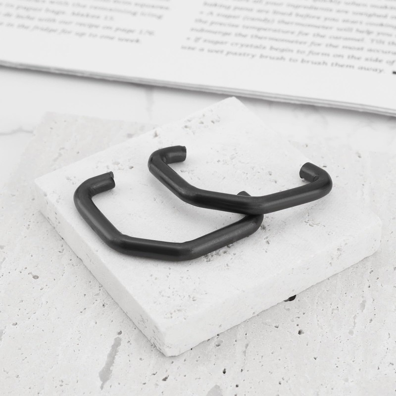 YINETTECH 2pcs Car Wiper Arm Tension Spring Hooks 38mm 3.5mm