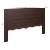 Prepac King Flat Panel Headboard in Espresso