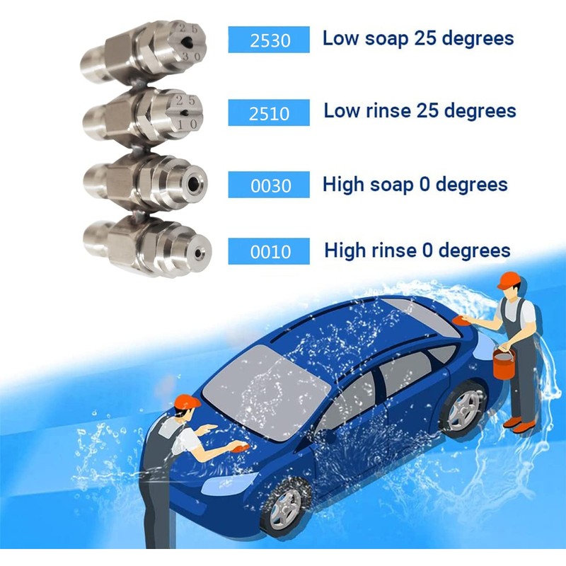 Pressure Washer Nozzle,Jrod 4 Way Washing Tip Holder for 4