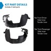 TRQ TRQ Front Inner Fender Liner Set Compatible with 2019-2020