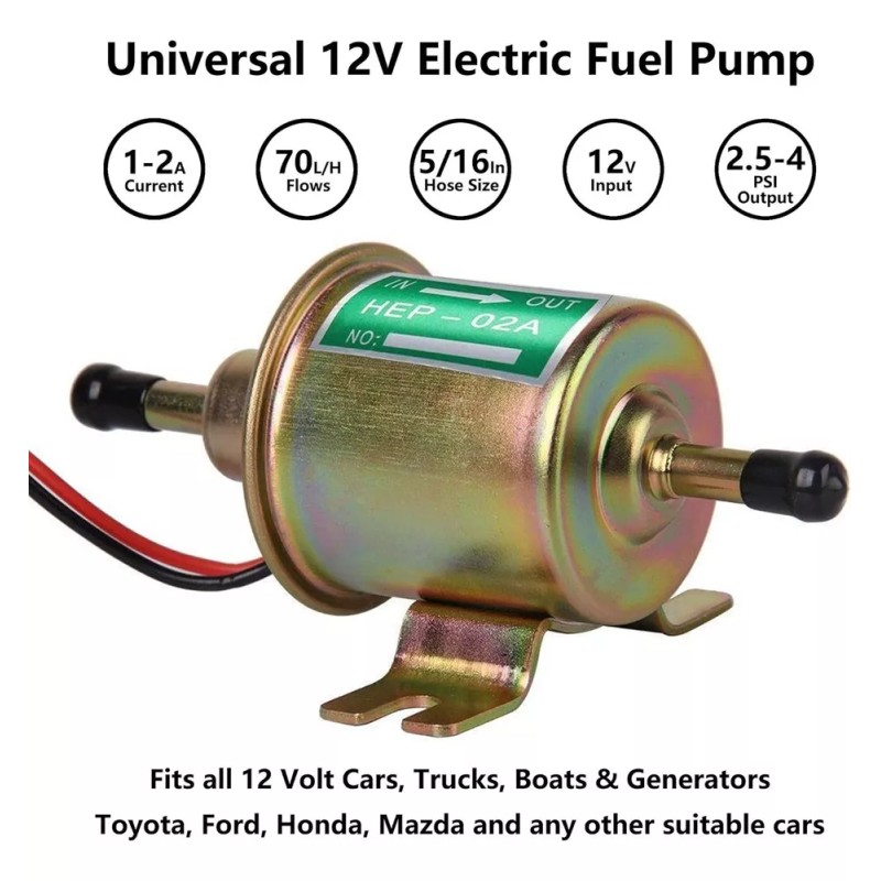 generic Hep-02a 12v Bomba De Combustible Eléctrica Para Gas Diesel