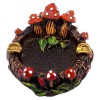 Handcrafted Mushroom Ashtray - Red| Handmade Incense Ashtray Burner