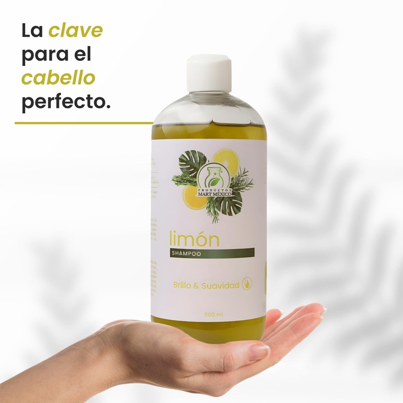 Shampoo De Limón Limpieza Profunda Productos Mart Mexico 500 Ml