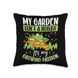 Organic Gardening Enthusiast Plant Mom Landscape Art Throw Pillow