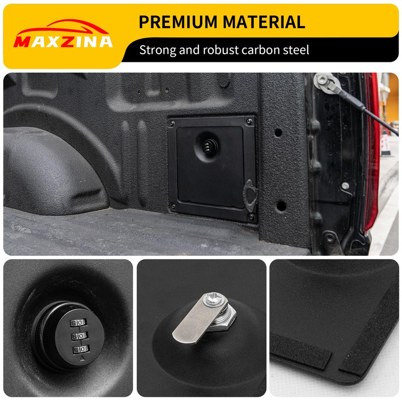 Maxzina Truck Security Lock Cover Compatible with 2024 2025 Ford