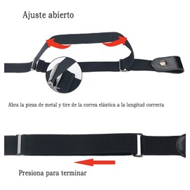 GeorgeX 2 Piezas Cinturones Elásticos Ajustables sin Hebilla para Mujer, Cinturón Elástico Invisible para Hombre