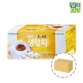한국 생강차 25티백 1BOX (30개입) Korean Ginger Tea 25 Tea Bags 1 BOX (30 Packs)