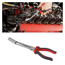 Car Spark Plug Wire Removal Pliers Tool, High Voltage Cylinder Cable Clamp Tool for Efficient and Safe Removal, Long Handle Spark Plug Pliers Car Spark Plug Boot Removal Tool