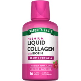 Nature's Truth Liquid Collagen | 16 oz | with Biotin | Beauty Formula | Berry Flavor | Non-GMO & Gluten Free Supplement