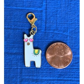 Unbranded LLAMA Enamel Clip on Charm Lobster Clasp Jewelry, Stitch Marker, Zipper Pull
