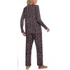 POPYOUNG Womens Fall-Winter 2 Piece Pajama Sets, Long sleeve V-neck
