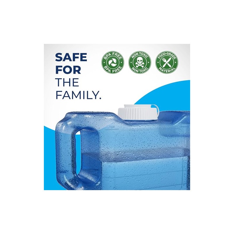 Refrigerator Water Dispenser 1.1 Gallon – Leak-Proof Slim Fridge Water
