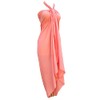 1 World Sarongs with Solid Pastel Color Peach Pink
