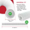SPARES2GO Hose Pipe PVC Duct Extension Kit Compatible with Delonghi