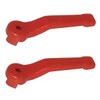 cyclingcolors 2x maniglia valvola rubinetto leva sfera rosso acciaio 3/8"