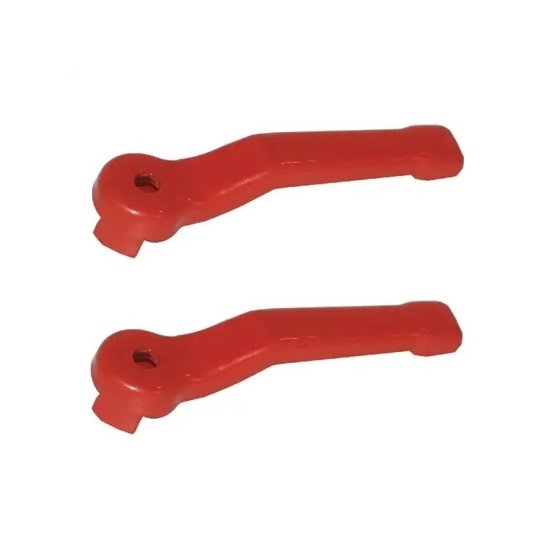 cyclingcolors 2x maniglia valvola rubinetto leva sfera rosso acciaio 3/8"