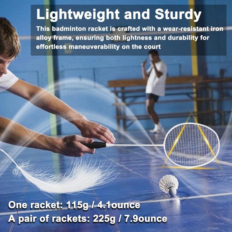 Training Badminton Racket Physical Education Exercise Sports Equipment Iron Alloy