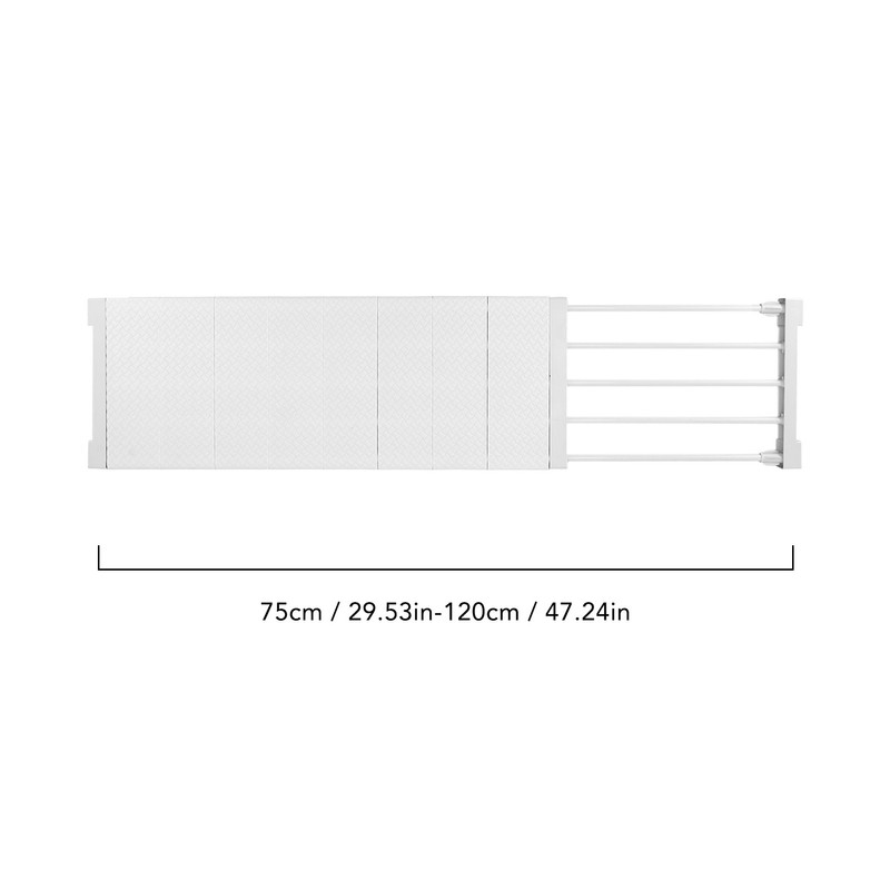 Tension Shelf Adjustable Closet Divider 24cm Width Storage Rack for