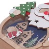 Luminous Christmas Ornament LED Light Emitting Wooden Christmas Decorations Ornaments