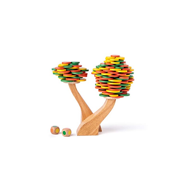 Woody 90918 Wooden Balance Game, Balancing Motor Skills Game Tree
