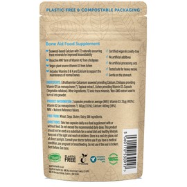 Together Together Health Bone Aid C Plant-Based Calcium & Vitamins K2 & D3 C Vegan Friendly C Made in The UK C 60 Vegecaps