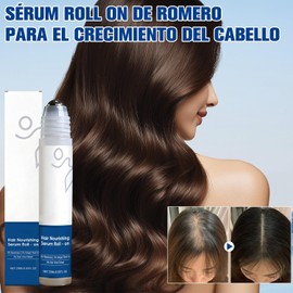 Rosemary Hair Serum Roll-On, Repara El Cabello Dañado y Suaviza El Frizz, Sérum Capilar, Hair Growth Serum, Fortalece Las Raíces Del Cabello y Promueve El Crecimiento Del Cabello (2 Piezas)