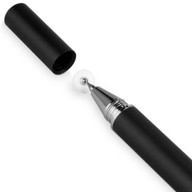 BoxWave Stylus Pen Compatible with Volcora POS Terminal Standard Plus (18.5 in) - FineTouch Capacitive Stylus, Super Precise Stylus Pen - Jet Black