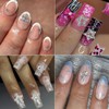30 Pcs Star Nail Charms 3D Alloy Crystal Stars Nail