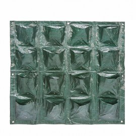 Vertical Garden Plant Growing Container Bag Greening Flower Wall Hanging Planter (16 Pockets)