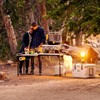 Lifetime Folding Tailgate Table with Grill Rack, Portable Outdoor Camping
