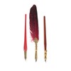 Feather Pen Set European Style British Retro Lacquer Stamp Dipped