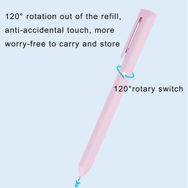 6 PCS Colored Gel Pens RUIFUNETEK Rotating Retractable Fine Point Pen Cute Aesthetic Gel Pens Pastel 0.5mm Ballpoint Pens Quick Dry Gel Ink Pens Morandi Colors Pen for Office School Students Nurses