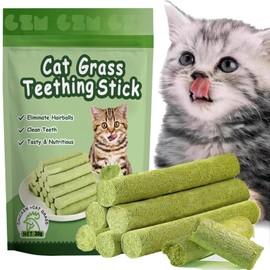 GREMBEB 6Pack Cat Toys Cat Grass Treat Stick Catnip Toy with Silvervine for Indoor Kitten Toys Wood Cat Chew Rope Kitten Grass for Teeth Cleaning Cat Snack Kitty Cat Nip Dental Care Cat Self Play