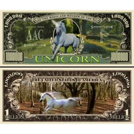 UNICORN MILLION DOLLAR BILL (w/protector)