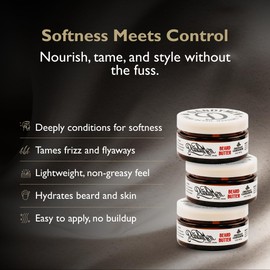 DandyMen Beard Butter – Deep Hydration and Styling Control with Shea Butter & Argan Oil – 2 oz (Obsidian Cardamom)