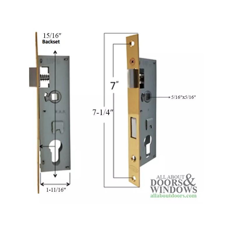Andersen Storm Door Lock Case 4000 Series Lock Right Handed
