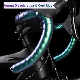 Bumlon Road Bike Handlebar Tapes Bicycle Cycling Bar Tapes EVA Non-slip Reflective Tape Ultra-light for Mountain Bike with Bar End Plugs Soft Comfortable Durable 2 PCS (Green)