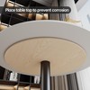 SSTBLEV Round Table Top, 23.6” White Sintered Stone Tabletop, DIY