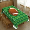 LORCARVIS Football Tablecloth Football Field Polyester Rectangle Table Cloth Washable