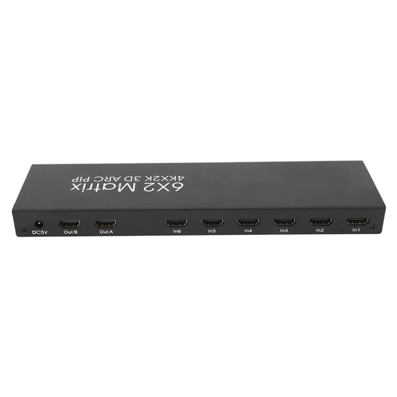 6x2 HD Multimedia Interface Switch Splitter 6 in 2 Out