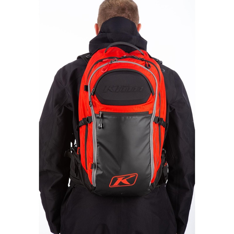 KLIM Krew 22 Pack Technical Snowmobile Backpack - Fiery Red