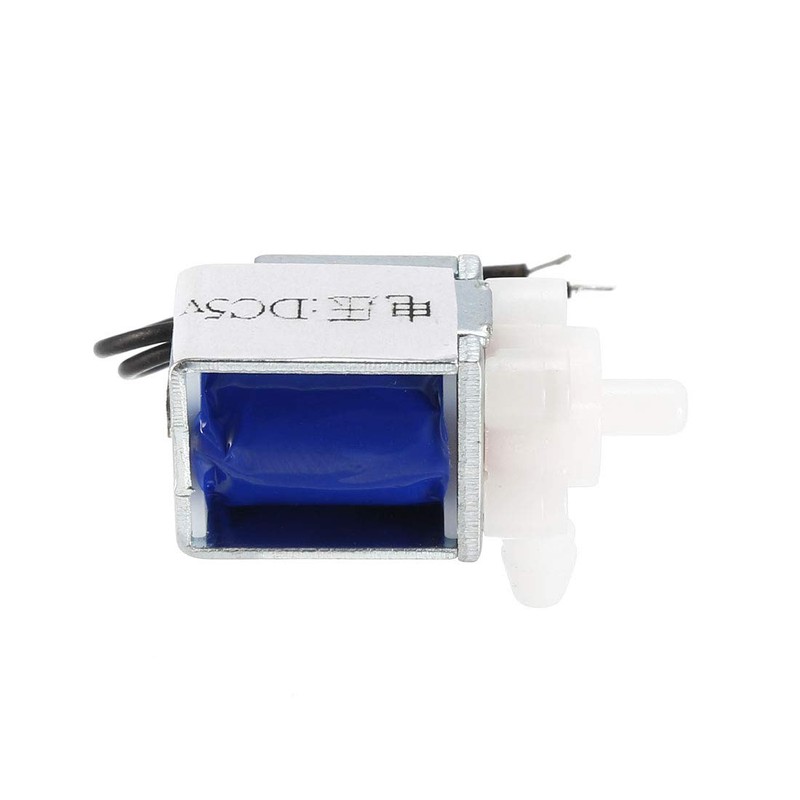 sourcing map Miniature Solenoid Valve 2 Way Normally Closed DC5V