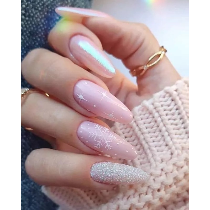 Perfect Nails Press On Uñas Press On Navidad