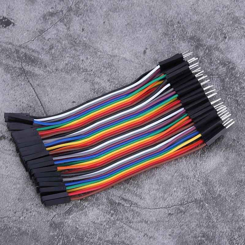 10Pcs Jump Wire Plastic Male to Female Connecting Cable for