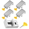 akindou Window Lock Stopper for Screens, Auxiliary Lock, Security Prevention,