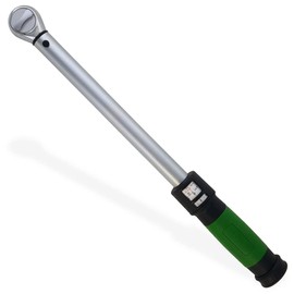 Click-Style Torque Wrench - ⅜” Drive 50 - 250 in. lbs. (5.65–28.25 n.m.) 45 Tooth Ratchet Socket Wrench for Mechanic Tool Set, Easy Read Scale & Ergonomic Grip, Professional Hand Tools for Repairs