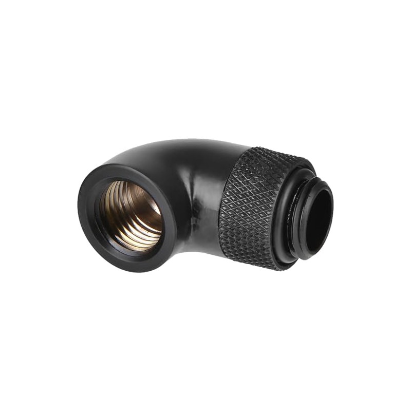 Thermaltake Pacific G1/4 Male to Female 90-Degree Extender - Black