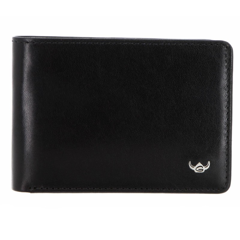 Golden Head Colorado RFID Protect Petite Billfold Coin Wallet Black,